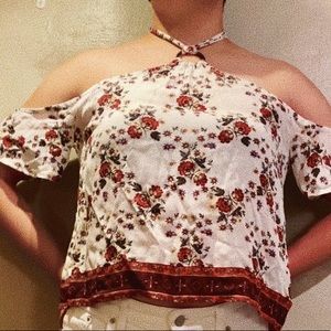 over shoulder blouse